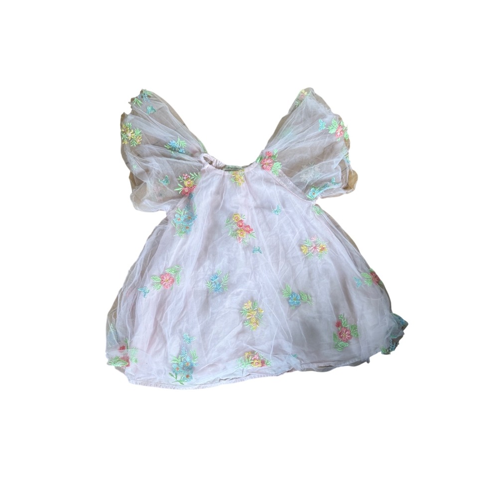 Audrey Camille‎ floral embroidered whimsical fairy dress toddler